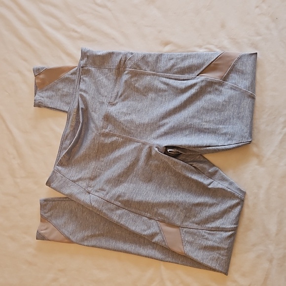 Forever 21 workout leggings atletic light blue mesh panel boho gym essentials - Picture 14 of 16